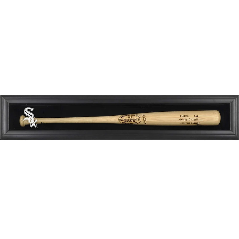 Chicago White Sox Logo Framed Wall-Mounted Single Bat Display Case