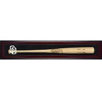 San Diego Padres Logo Mahogany Framed Wall-Mounted Single Bat Display Case