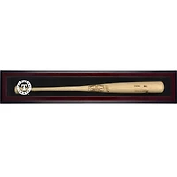 Texas Rangers Logo Mahogany Framed Wall-Mounted Single Bat Display Case