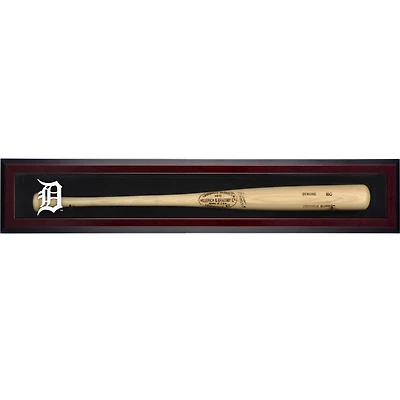 Detroit Tigers Logo Mahogany Framed Wall-Mounted Single Bat Display Case