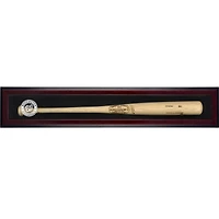 Washington Nationals Logo Mahogany Framed Wall-Mounted Single Bat Display Case