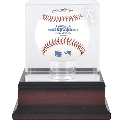 Los Angeles Angels Mahogany Baseball Logo Display Case