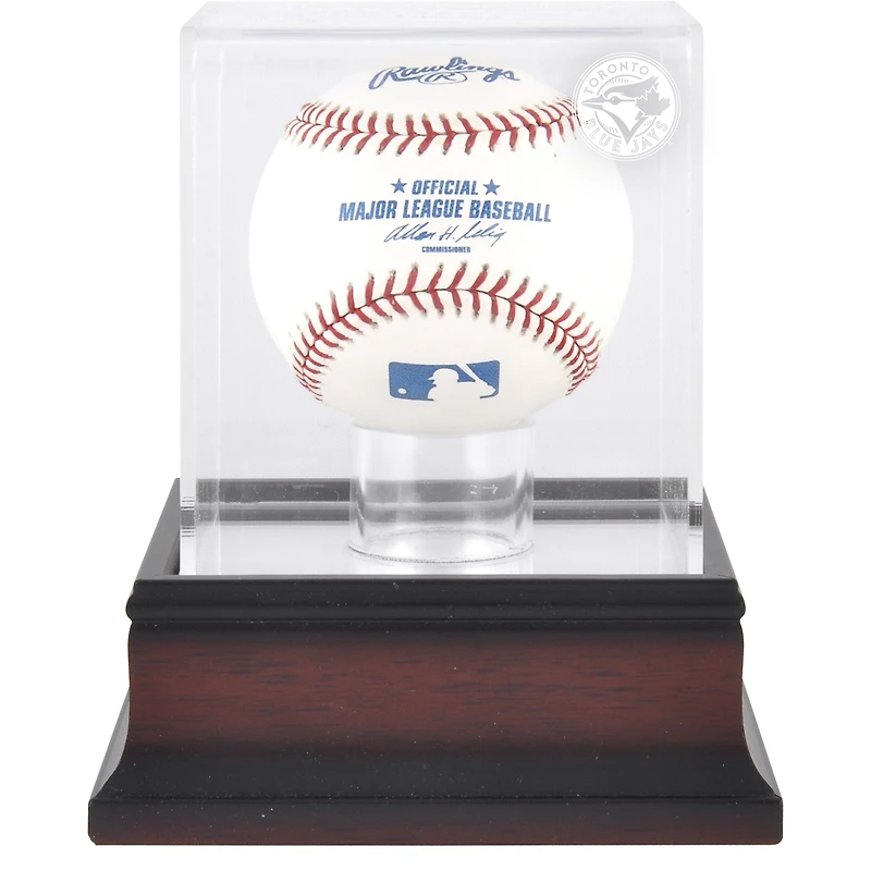 Toronto Blue Jays Mahogany Baseball Logo Display Case