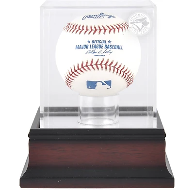 Toronto Blue Jays Mahogany Baseball Logo Display Case