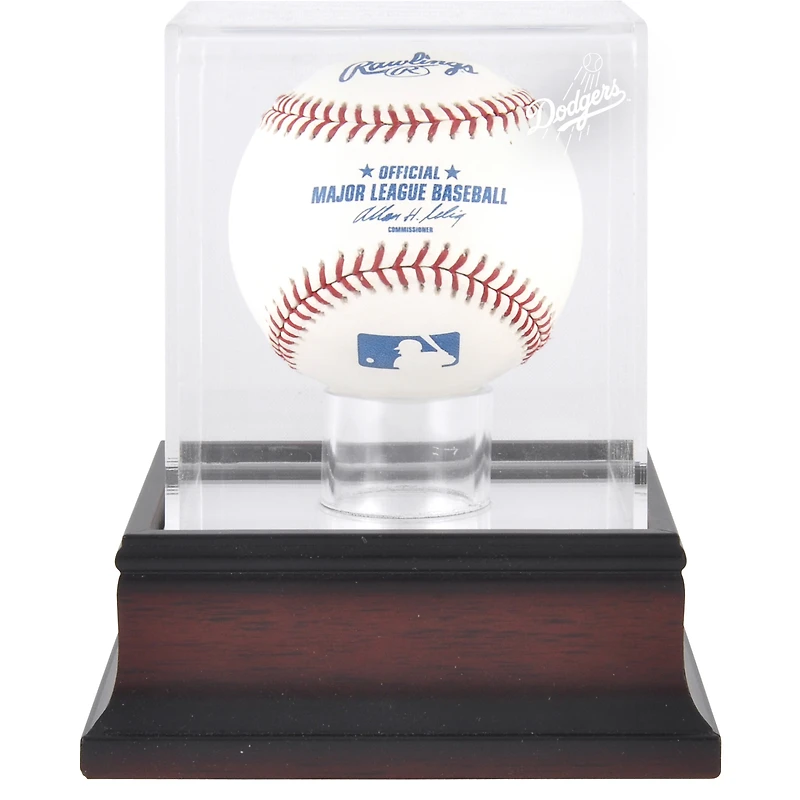 Los Angeles Dodgers Mahogany Baseball Logo Display Case