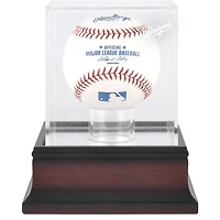 Los Angeles Dodgers Mahogany Baseball Logo Display Case