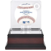 Athletics Mahogany Baseball Logo Display Case