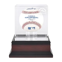 Colorado Rockies Mahogany Baseball Logo Display Case
