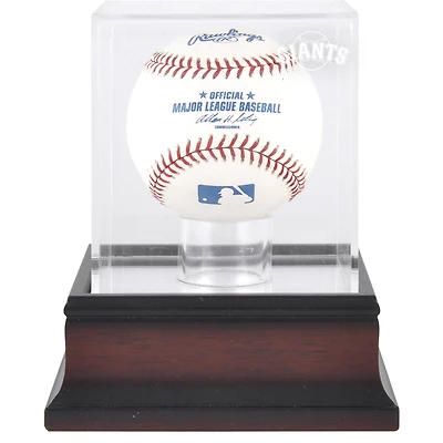 San Francisco Giants Mahogany Baseball Logo Display Case