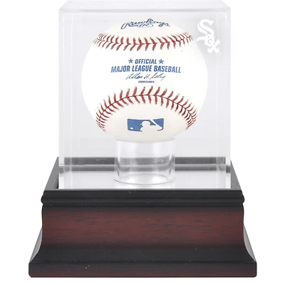 Chicago White Sox Mahogany Baseball Logo Display Case
