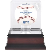 Chicago White Sox Mahogany Baseball Logo Display Case