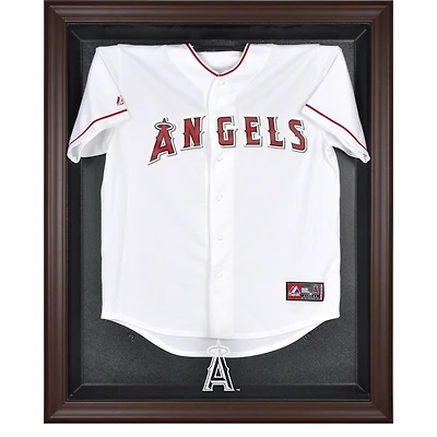 Los Angeles Angels Brown Framed Logo Jersey Display Case