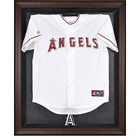 Los Angeles Angels Brown Framed Logo Jersey Display Case