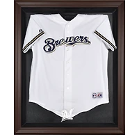 Milwaukee Brewers Brown Framed Logo Jersey Display Case