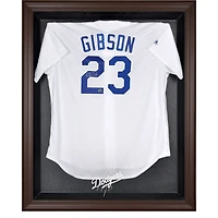 Los Angeles Dodgers Brown Framed Logo Jersey Display Case