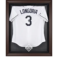 Tampa Bay Rays Brown Framed Logo Jersey Display Case
