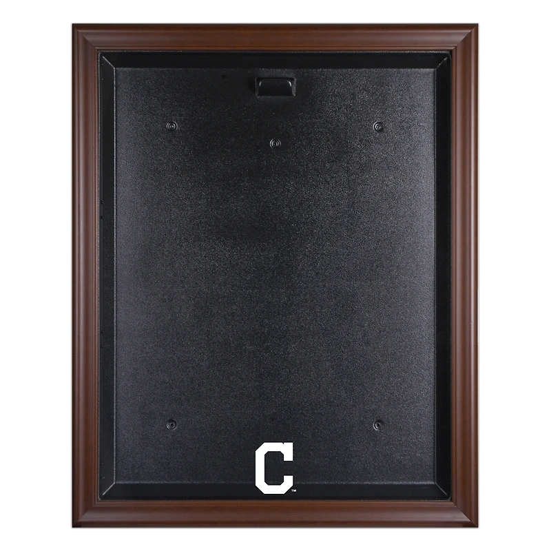Cleveland Indians Brown Framed Logo Jersey Display Case