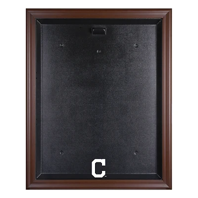 Cleveland Indians Brown Framed Logo Jersey Display Case