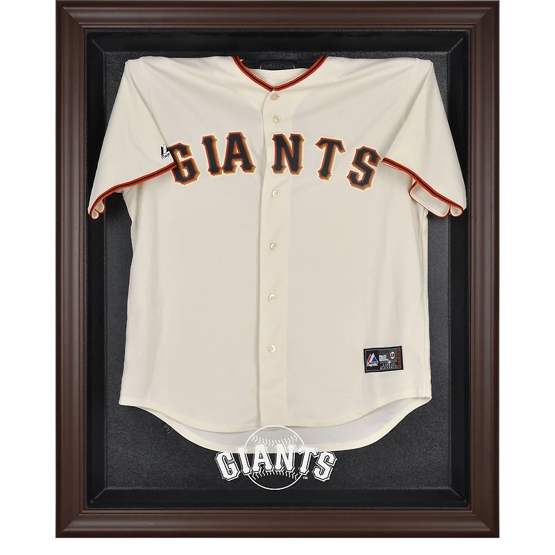 San Francisco Giants Brown Framed Logo Jersey Display Case