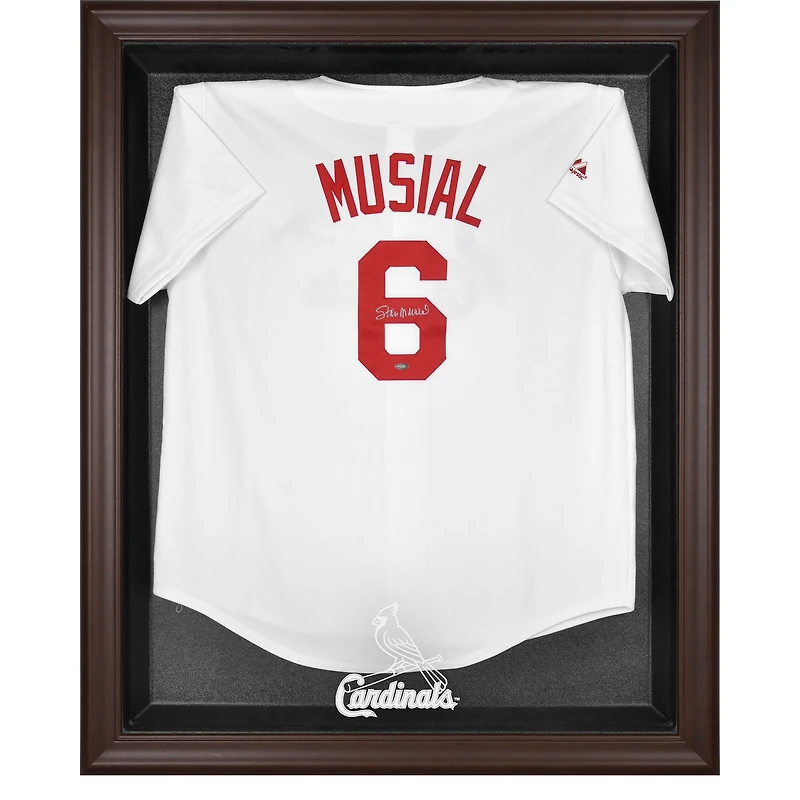 St. Louis Cardinals Brown Framed Logo Jersey Display Case