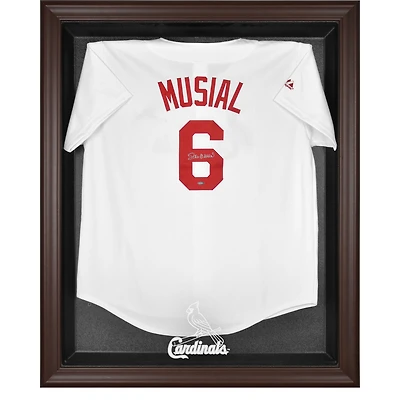 St. Louis Cardinals Brown Framed Logo Jersey Display Case