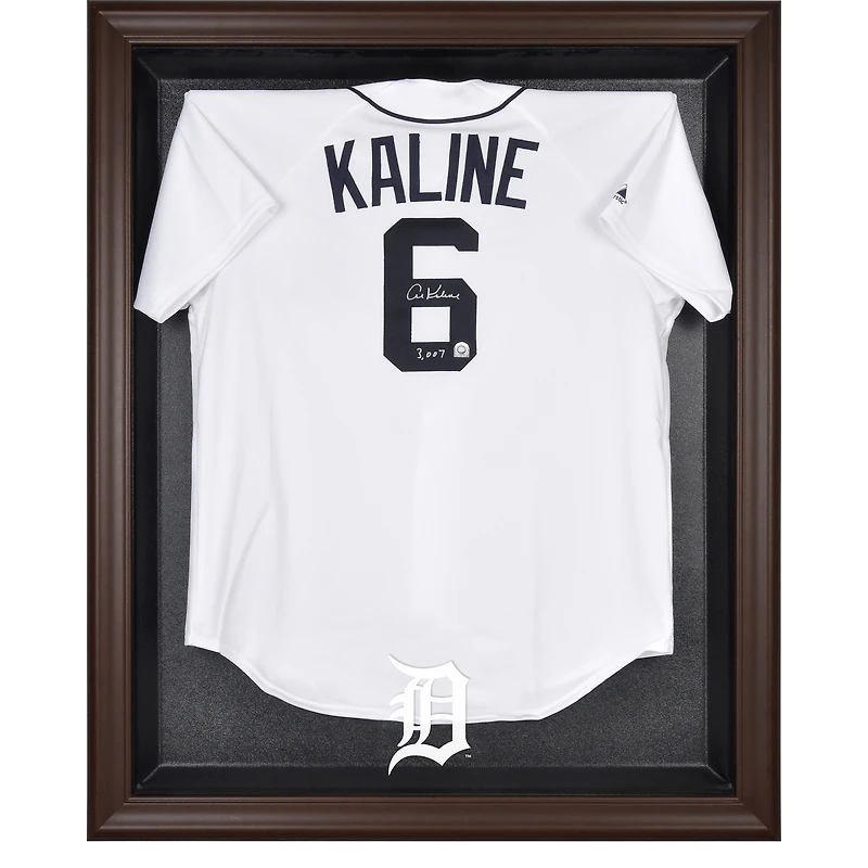 Detroit Tigers Brown Framed Logo Jersey Display Case