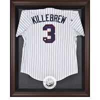 Minnesota Twins Brown Framed Logo Jersey Display Case