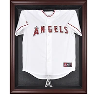 Los Angeles Angels Mahogany Framed Logo Jersey Display Case