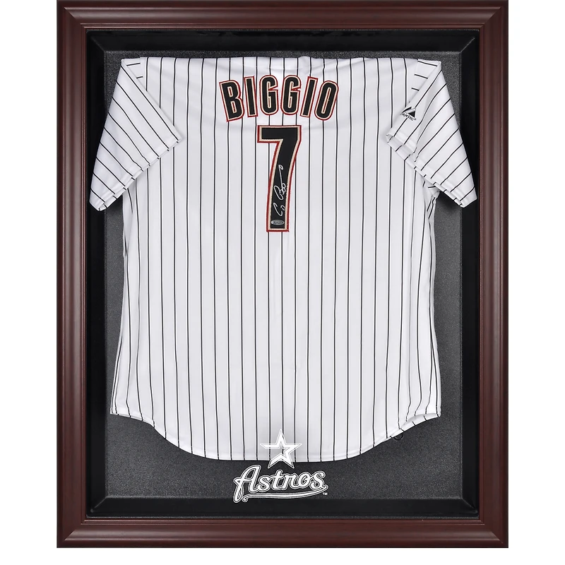 Houston Astros Mahogany Framed Logo Jersey Display Case