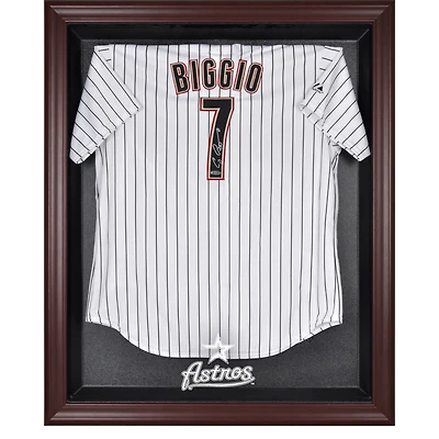 Houston Astros Mahogany Framed Logo Jersey Display Case