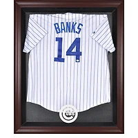 Chicago Cubs Mahogany Framed Logo Jersey Display Case
