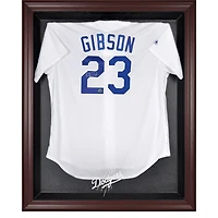 Los Angeles Dodgers Mahogany Framed Logo Jersey Display Case