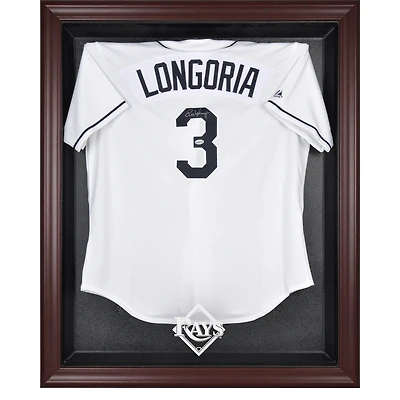 Tampa Bay Rays Mahogany Framed Logo Jersey Display Case