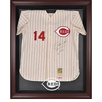 Cincinnati Reds Mahogany Framed Logo Jersey Display Case