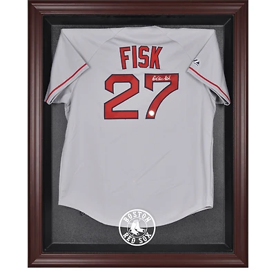 Boston Red Sox Mahogany Framed Logo Jersey Display Case
