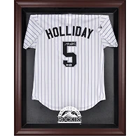 Colorado Rockies Mahogany Framed Logo Jersey Display Case