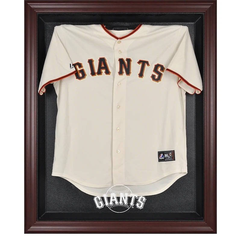 San Francisco Giants Mahogany Framed Logo Jersey Display Case