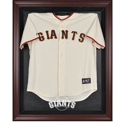 San Francisco Giants Mahogany Framed Logo Jersey Display Case