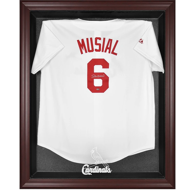 St. Louis Cardinals Mahogany Framed Logo Jersey Display Case