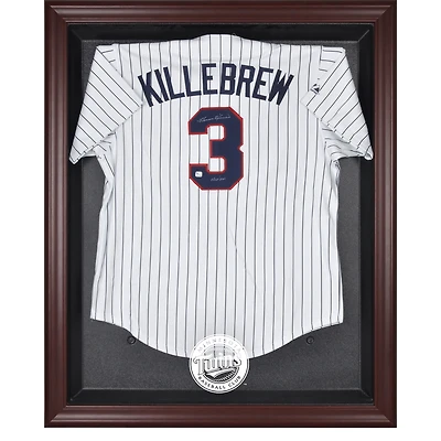 Minnesota Twins Mahogany Framed Logo Jersey Display Case