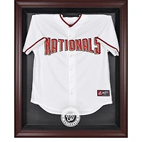 Washington Nationals Mahogany Framed Logo Jersey Display Case