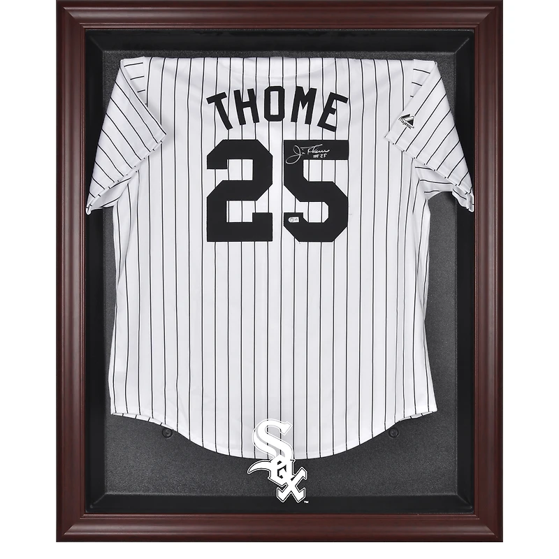 Chicago White Sox Mahogany Framed Logo Jersey Display Case