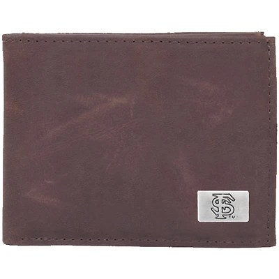 Florida State Seminoles (FSU) Leather Billfold with Concho - Brown