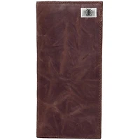 Illinois Fighting Illini Leather Secretary Wallet with Concho - Brown