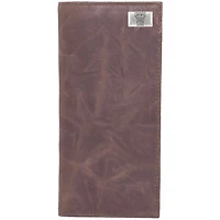 Texas Tech Red Raiders Leather Secretary Wallet with Concho - Brown