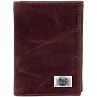 NC State Wolfpack Leather Trifold Wallet with Concho