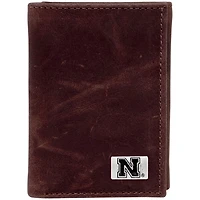 Nebraska Huskers Leather Trifold Wallet with Concho