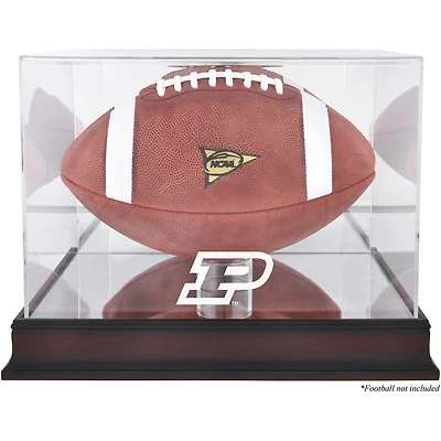 Purdue Boilermakers Mahogany Base Logo Football Case with Mirror Back