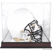 Baylor Bears Mahogany Base Logo Helmet Display Case with Mirror Back