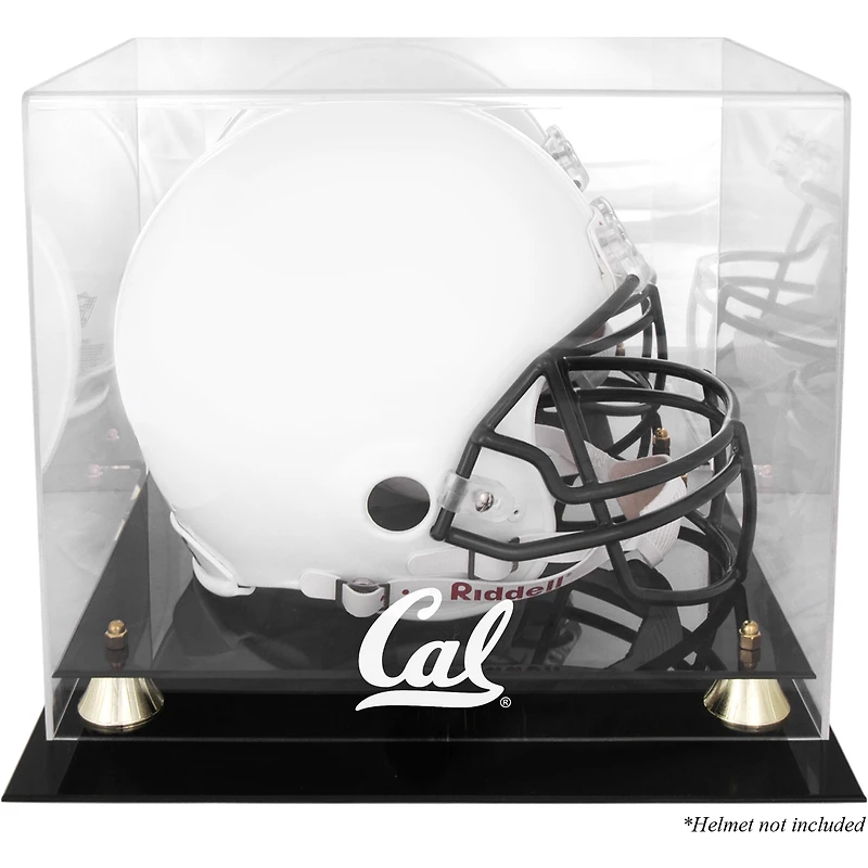 Cal Bears Golden Classic Logo Helmet Display Case with Mirrored Back
